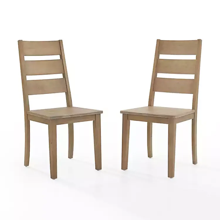 Dining Chairs-Kirklands Home Jolie Ladder Back 2-pc. Dining Chair Set Tan