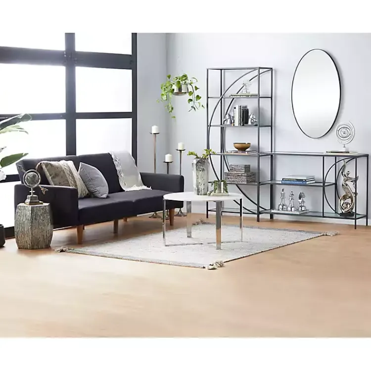 Accent & End Tables-Kirklands Home Mussel Shell Hexagonal Accent Table Multi