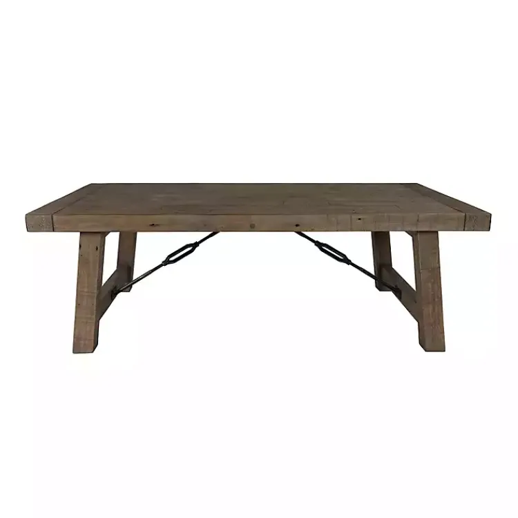 Coffee Tables-Kirklands Home Roane Gray Reclaimed Pine Coffee Table