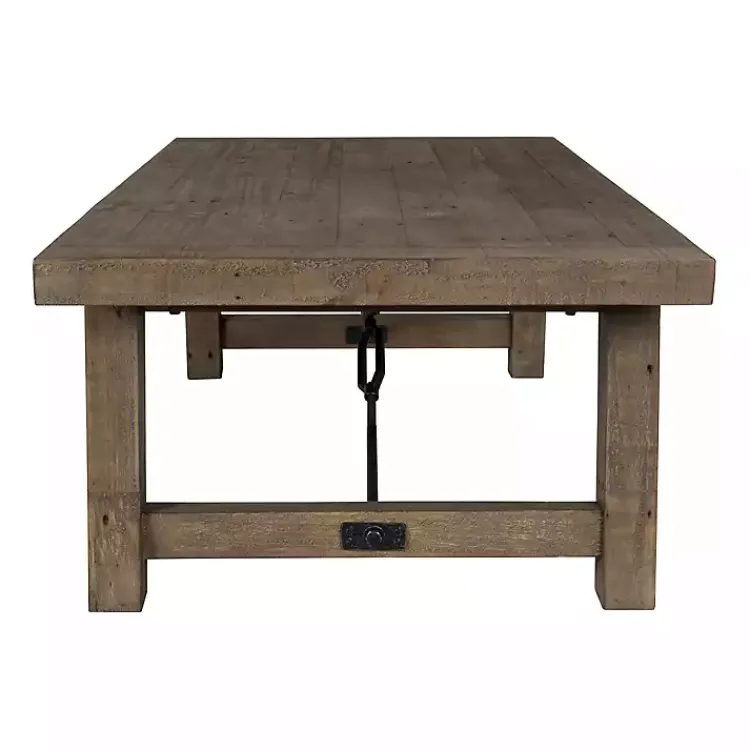 Coffee Tables-Kirklands Home Roane Gray Reclaimed Pine Coffee Table