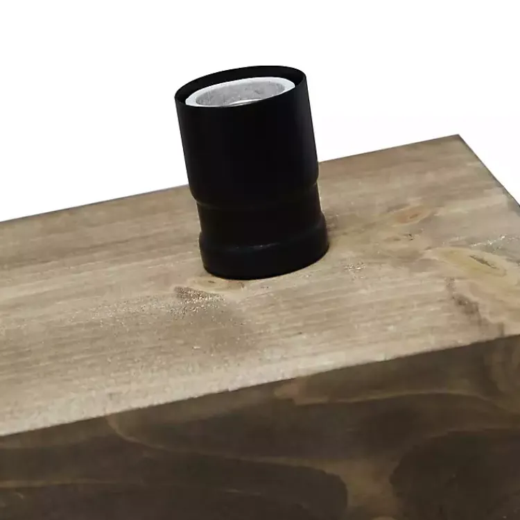 Chandeliers & Pendant Lighting-Kirklands Home Restored Wood 4-Light Pendant Light