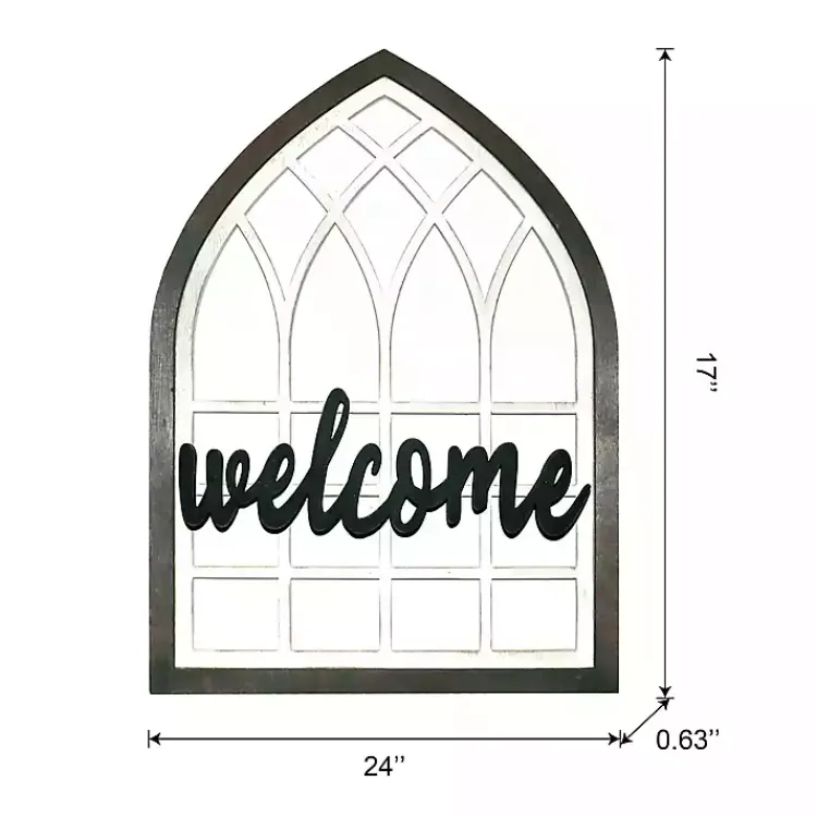 Wall Quotes & Signs-Kirklands Home Wood Interchangeable Arch Wall Plaque White