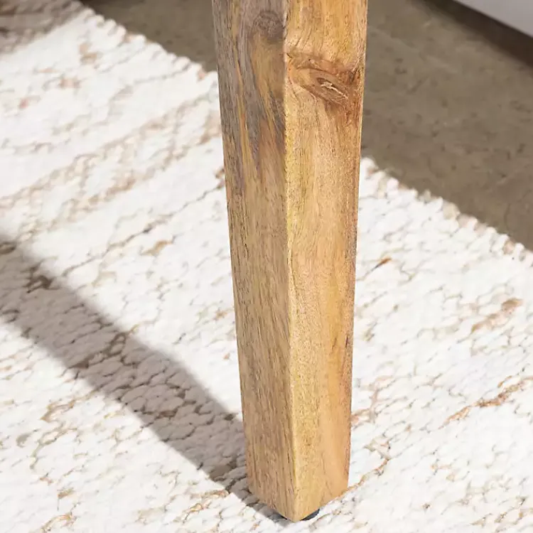 Entryway Furniture-Kirklands Home Handwoven Rattan Cane and Mango Wood Bench