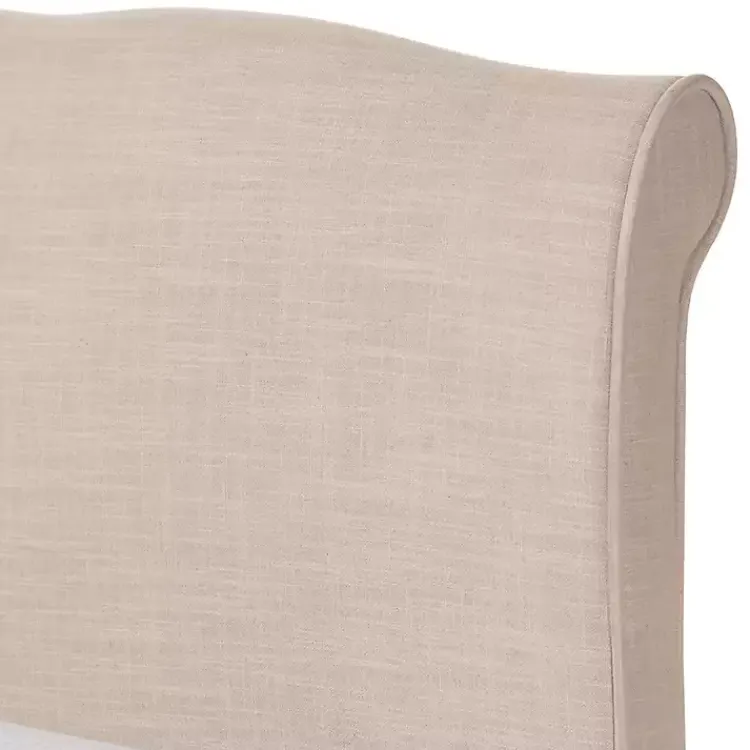 Beds & Headboards-Kirklands Home Beige Classic French Queen Platform Bed Tan