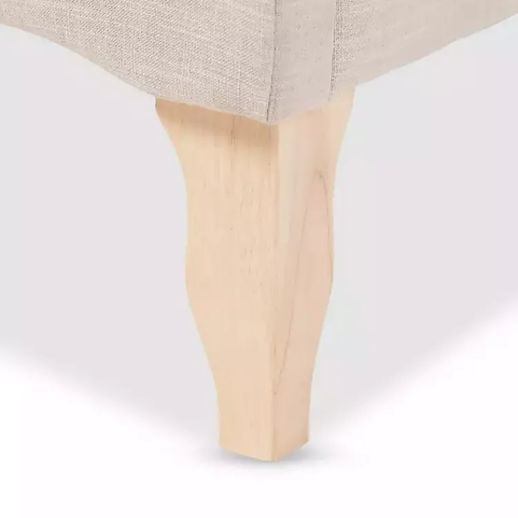 Beds & Headboards-Kirklands Home Beige Classic French Queen Platform Bed Tan