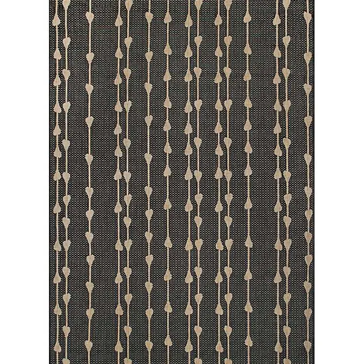 Area Rugs-Kirklands Home Kendall Gray Vertical Teardrop Outdoor Rug, 5x8