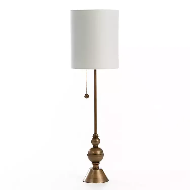 Buffet Lamps-Kirklands Home Brass Darlington Buffet Lamp Gray
