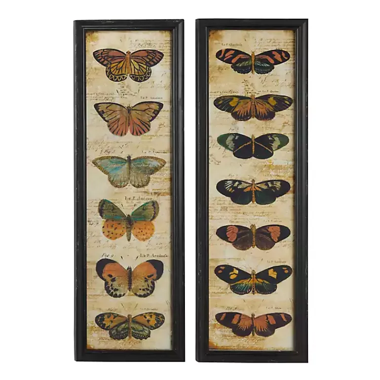 Wall Quotes & Signs-Kirklands Home Literary Butterflies Framed Art Prints, Set of 2
