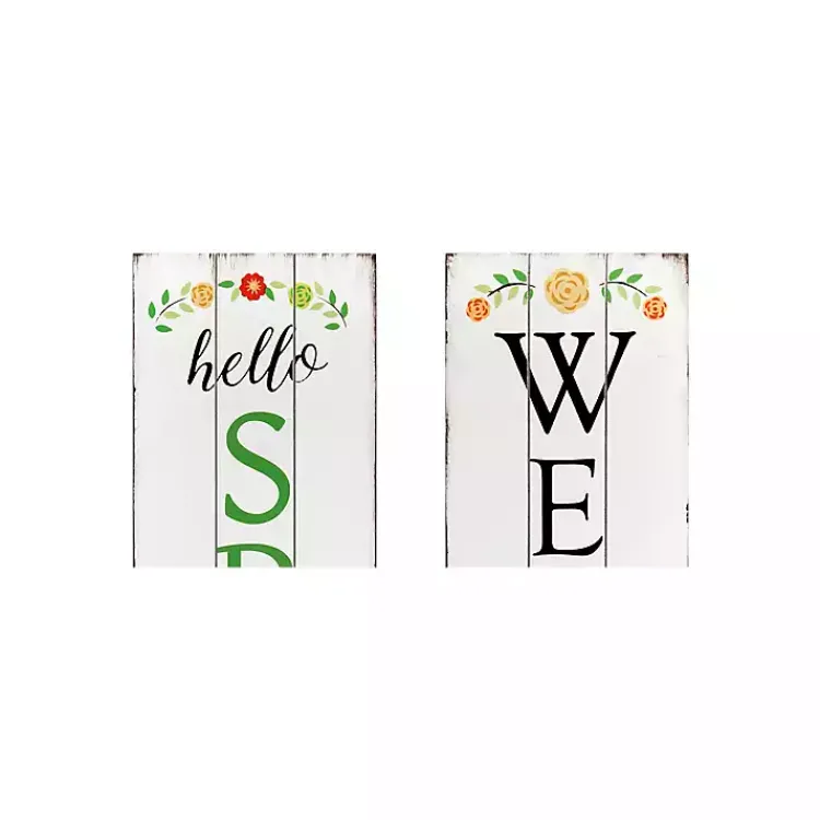 Outdoor Wall Decor-Kirklands Home Welcome Spring Double Sided Porch Sign