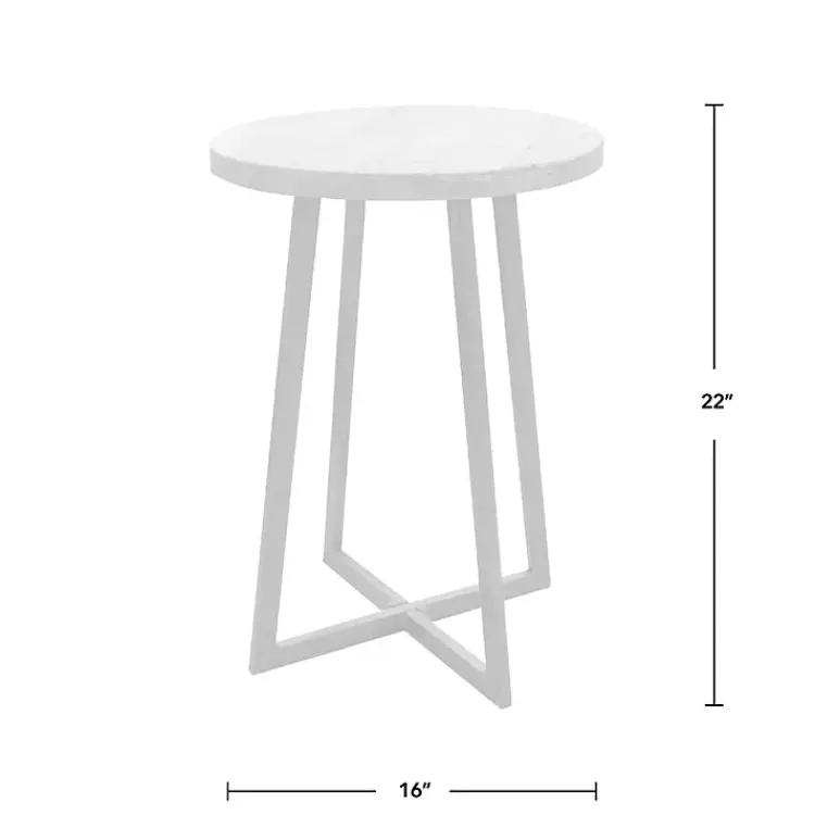 Accent & End Tables-Kirklands Home Allie Natural Wood and Metal Accent Table