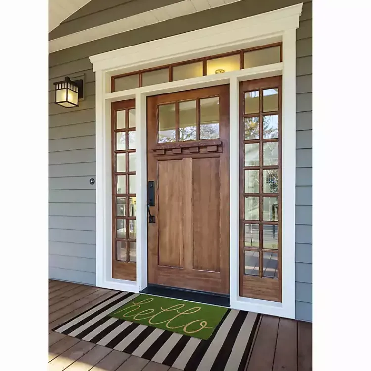 Doormats-Kirklands Home Apple Hello Doormat Green