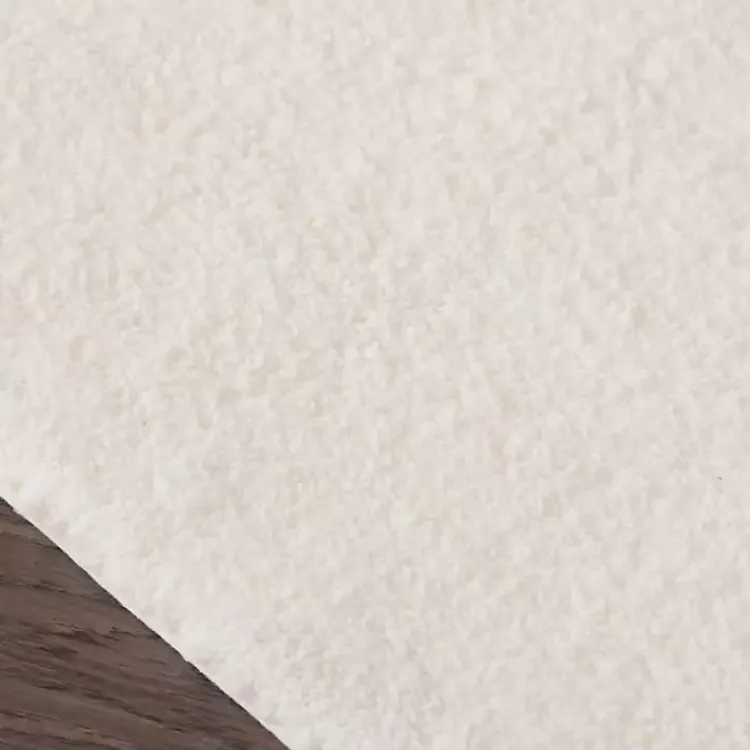 Bathroom Rugs-Kirklands Home Cream High Pile Marshmallow Bath Mat, 72 in. Ivory