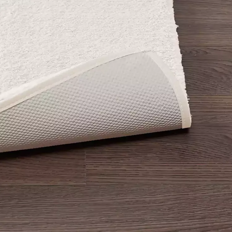 Bathroom Rugs-Kirklands Home Cream High Pile Marshmallow Bath Mat, 72 in. Ivory