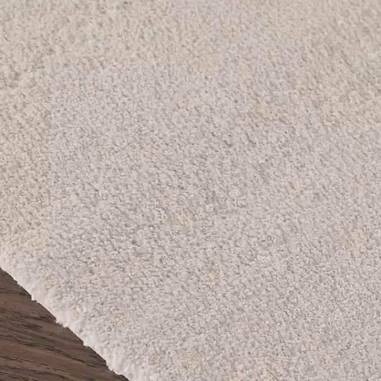 Bathroom Rugs-Kirklands Home Taupe Marshmallow Contour Bath Mat, 24 in. Ivory
