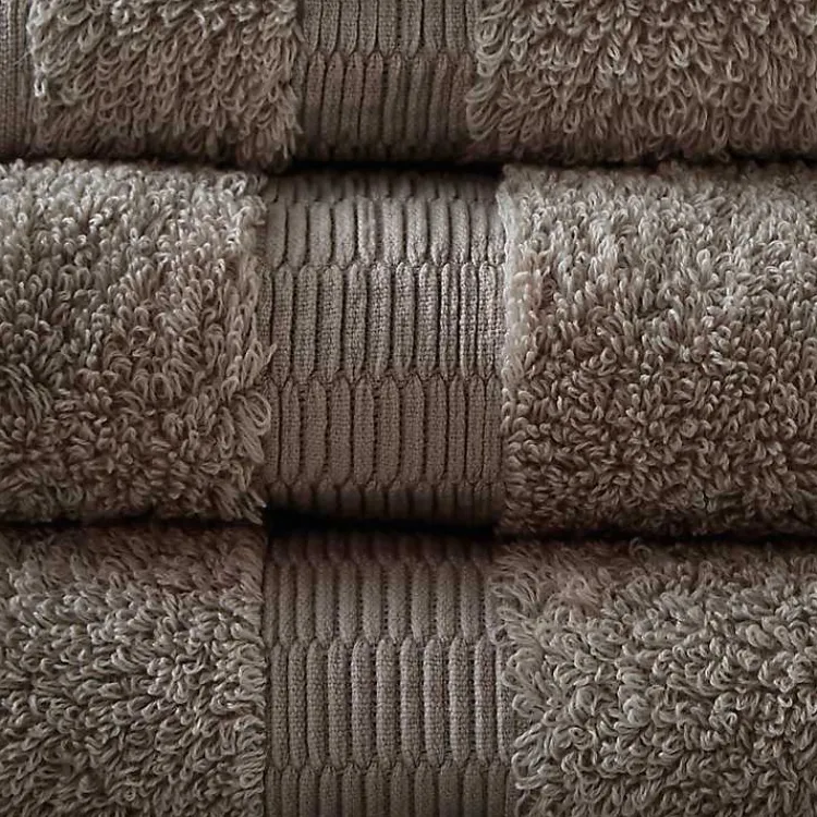 Bath Towels-Kirklands Home Egyptian Cotton 6-pc. Towel Set Gray