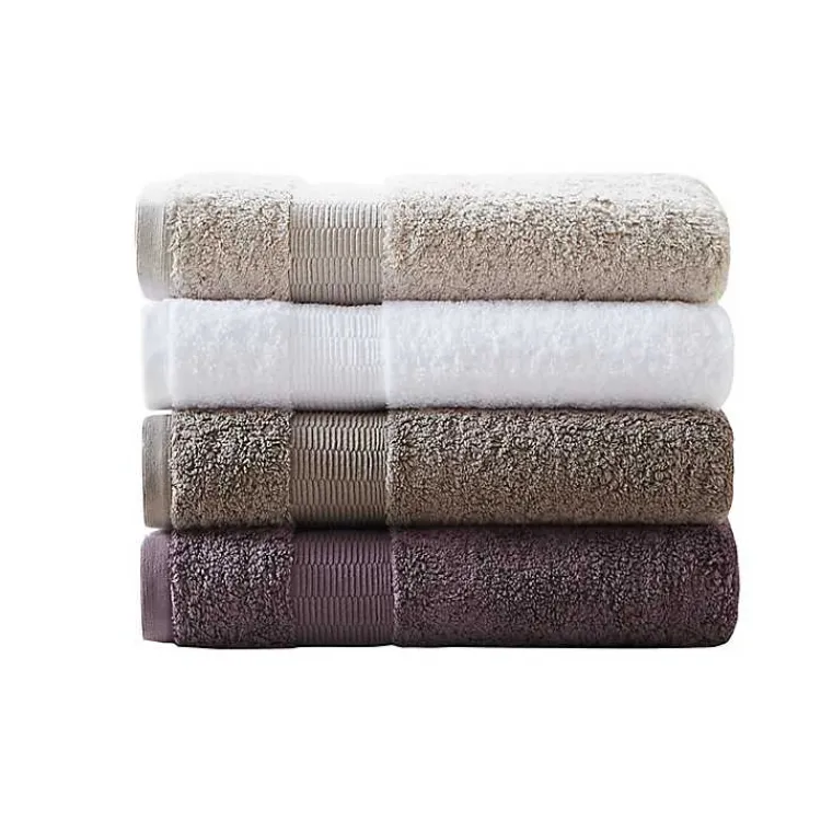 Bath Towels-Kirklands Home Egyptian Cotton 6-pc. Towel Set Gray