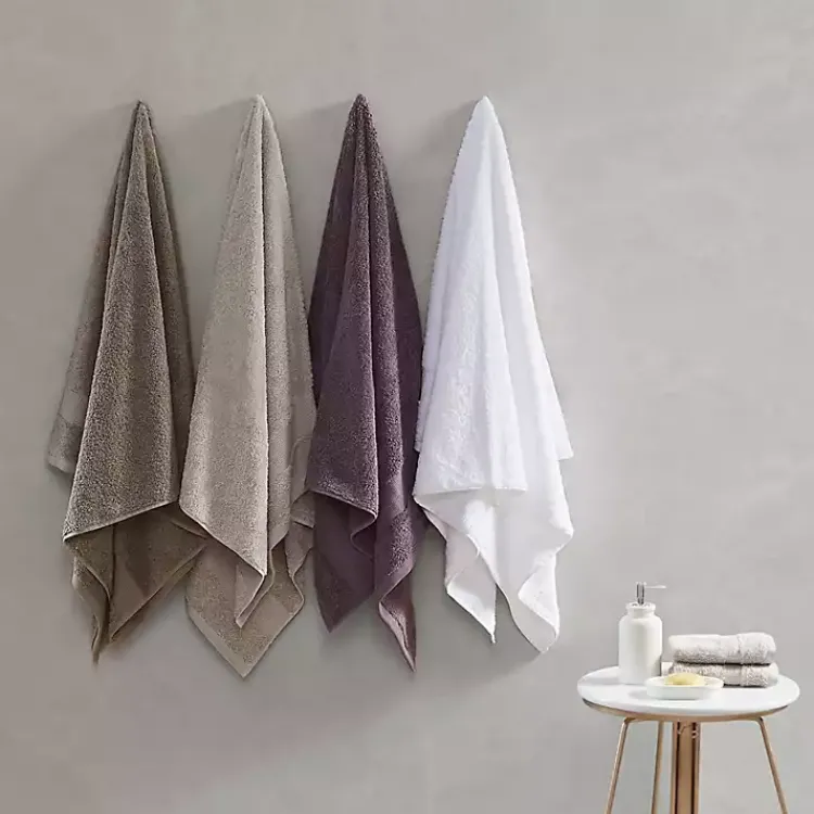 Bath Towels-Kirklands Home Egyptian Cotton 6-pc. Towel Set Purple