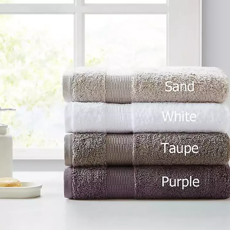 Bath Towels-Kirklands Home Egyptian Cotton 6-pc. Towel Set Purple