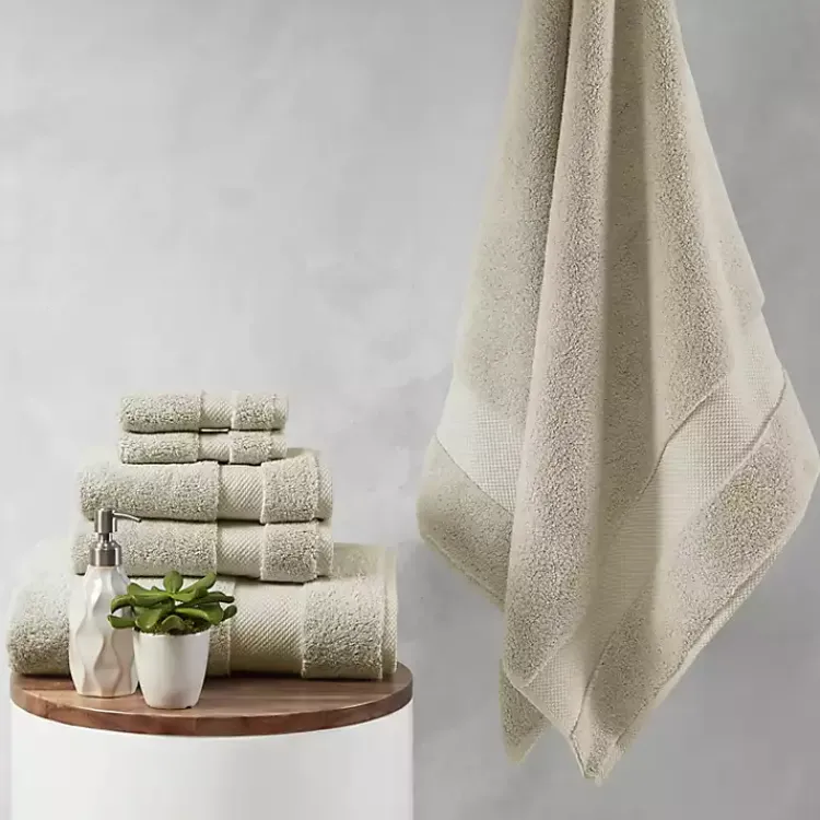 Bath Towels-Kirklands Home Taupe 6-pc. Cotton Bath Towel Set Brown