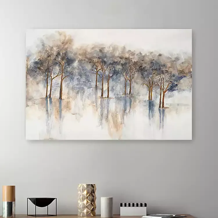 Canvas Art-Kirklands Home Misty Woods I Abstract Canvas Art Print