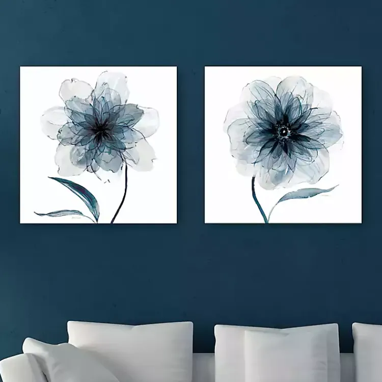 Canvas Art-Kirklands Home Indigo Bloom Canvas Art Prints, Set of 2