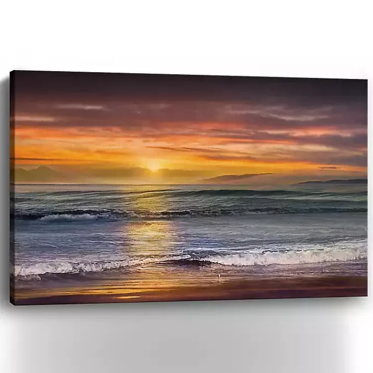 Canvas Art-Kirklands Home Sundown Descanso Beach Canvas Art Print, 60x40 in.