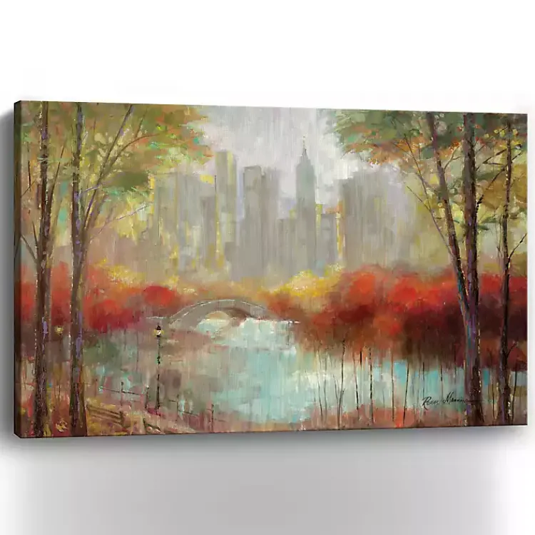 Canvas Art-Kirklands Home Autumn in the City Canvas Art Print, 60x40 in.