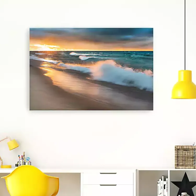 Canvas Art-Kirklands Home Miners Beach Light Canvas Art Print, 60x40 in.