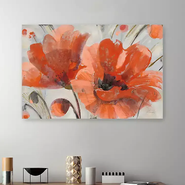 Canvas Art-Kirklands Home Popping Poppies Canvas Art Print, 48x32 in.