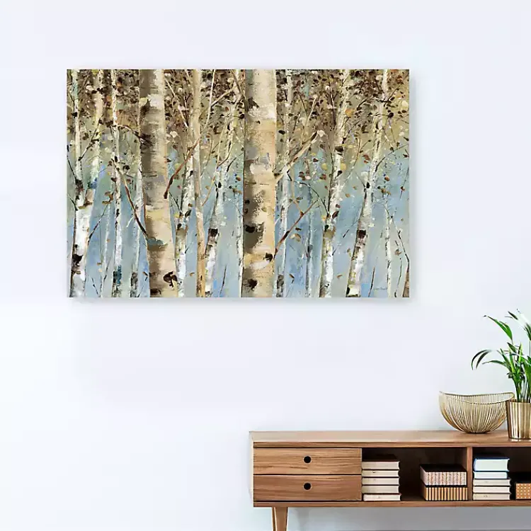 Canvas Art-Kirklands Home White Birch Forest Canvas Art Print, 60x40 in.
