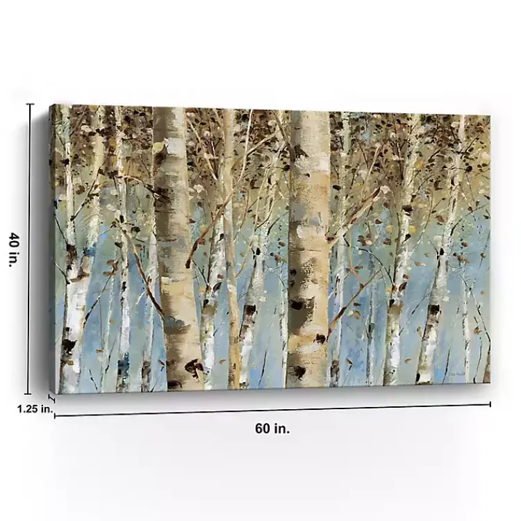 Canvas Art-Kirklands Home White Birch Forest Canvas Art Print, 60x40 in.
