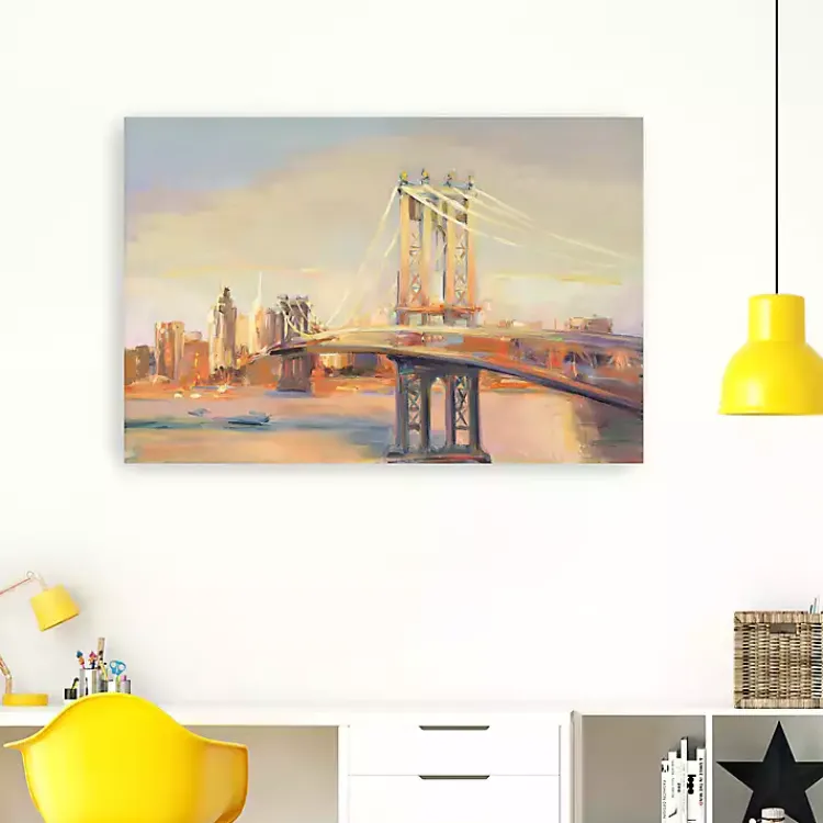 Canvas Art-Kirklands Home Manhattan Sunrise Canvas Art Print, 60x40 in.