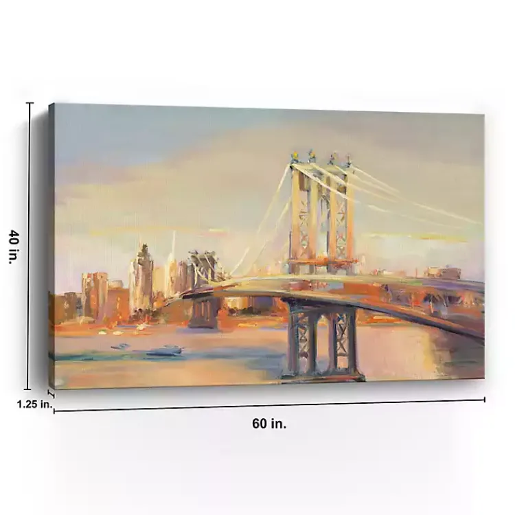 Canvas Art-Kirklands Home Manhattan Sunrise Canvas Art Print, 60x40 in.