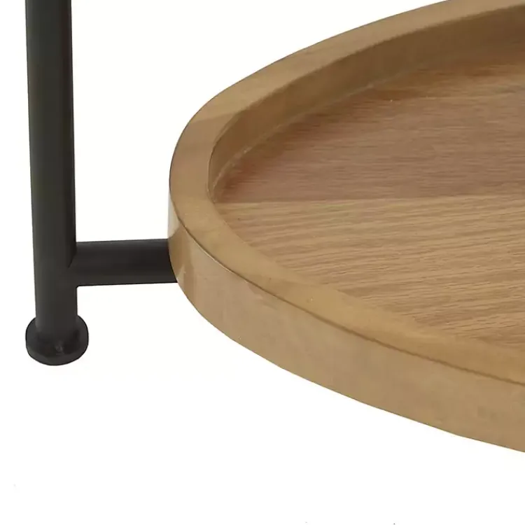 Coffee Tables-Kirklands Home Bowie Wood and Metal Coffee Table