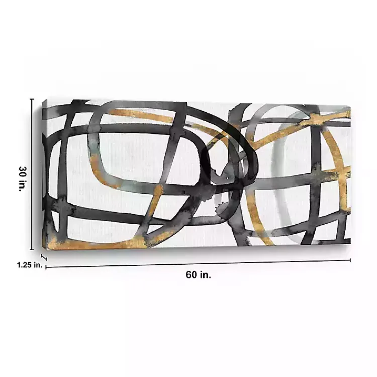 Canvas Art-Kirklands Home Many Ways Abstract Canvas Art Print, 60x30 in.