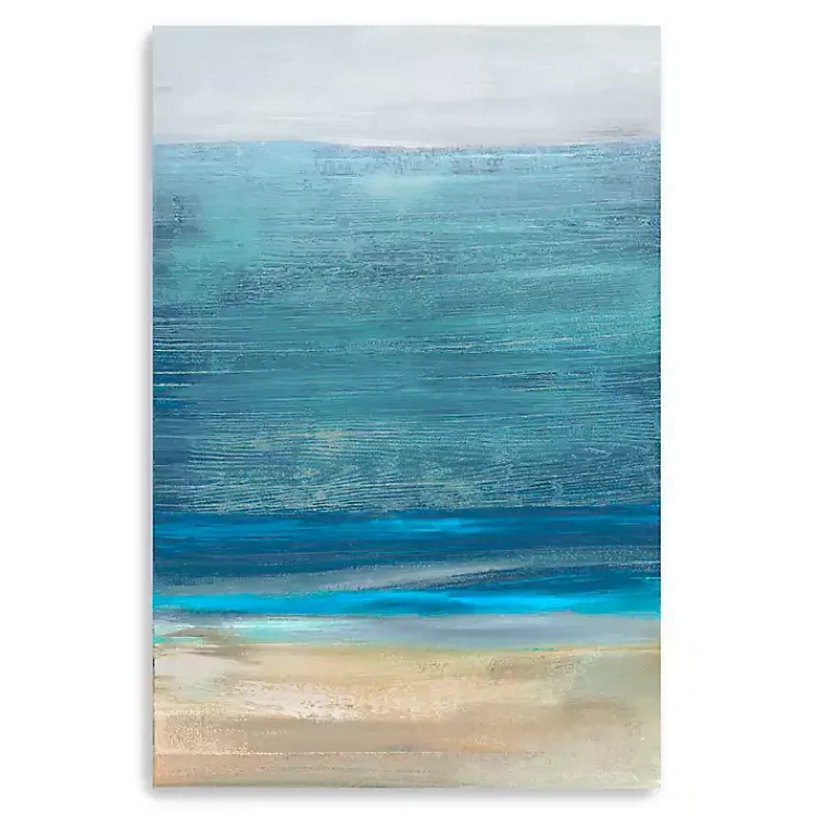 Canvas Art-Kirklands Home Shoreline Brushstrokes Canvas Art Print, 32x48 in.