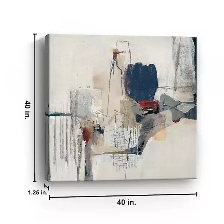 Canvas Art-Kirklands Home Bay Bridge II Giclee Canvas Art Print, 40x40 in. Multi