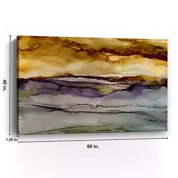 Canvas Art-Kirklands Home Rugged Beautiful Land Canvas Art Print, 60x40 in. Multi