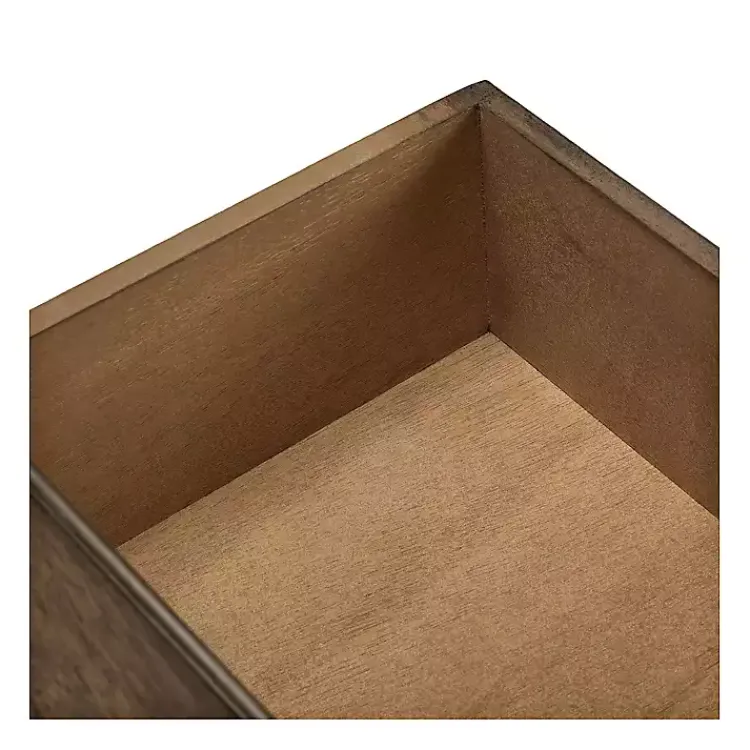 Accent & End Tables-Kirklands Home Emory Natural Single Drawer Accent Table Black