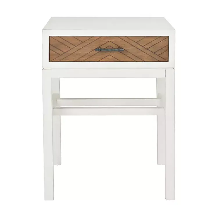 Accent & End Tables-Kirklands Home Milo Honey Herringbone Accent Table