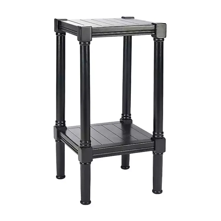 Accent & End Tables-Kirklands Home Landry Carved Legs Accent Table Black