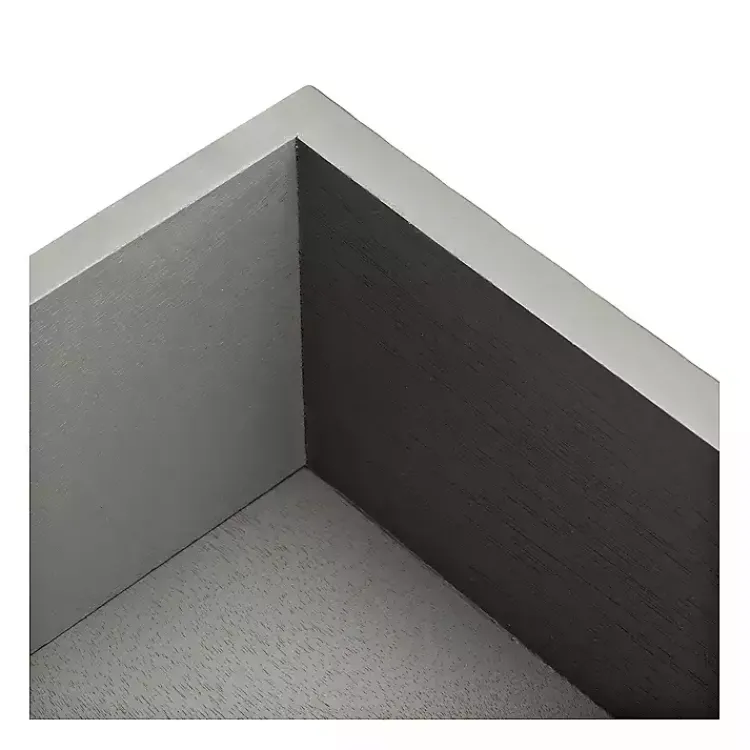 Accent & End Tables-Kirklands Home Evelina Textured Single Drawer Accent Table Gray