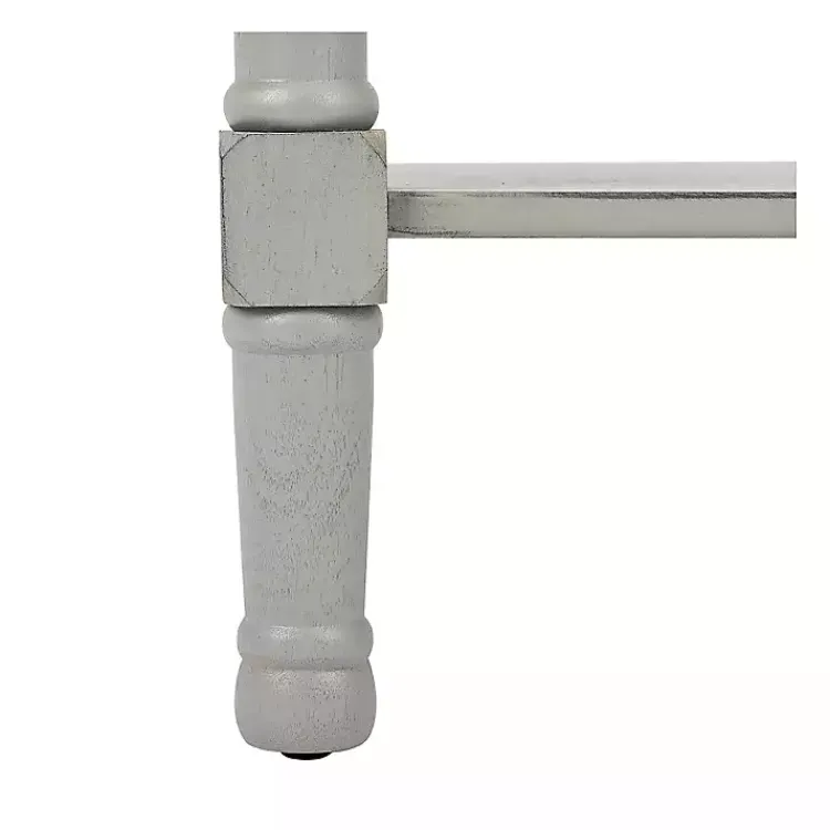 Accent & End Tables-Kirklands Home Evelina Textured Single Drawer Accent Table Gray