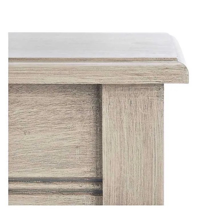 Accent & End Tables-Kirklands Home Tilley Beige Classic Square Accent Table Tan
