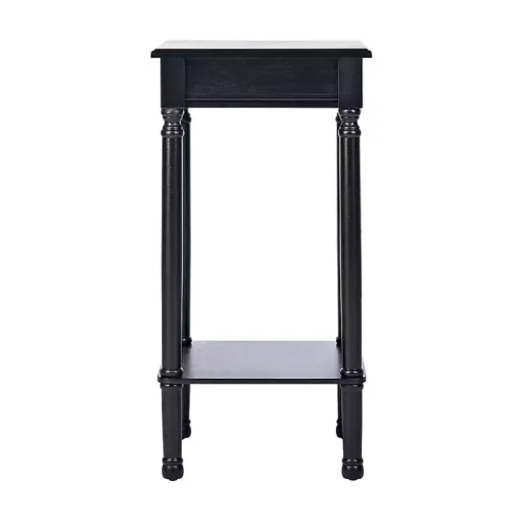 Accent & End Tables-Kirklands Home Classic Tegan Square Accent Table Black