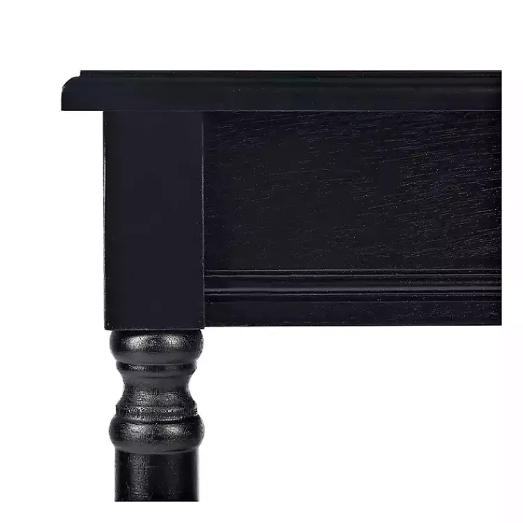 Accent & End Tables-Kirklands Home Classic Tegan Square Accent Table Black