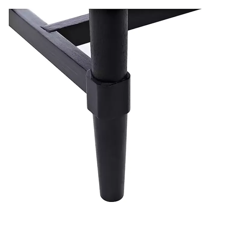 Console Tables-Kirklands Home Serena 2-Drawer Console Table Black