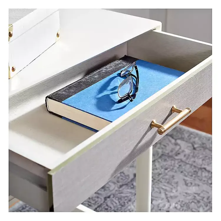 Entryway Furniture-Kirklands Home Sloane Four-Drawer Console Table White