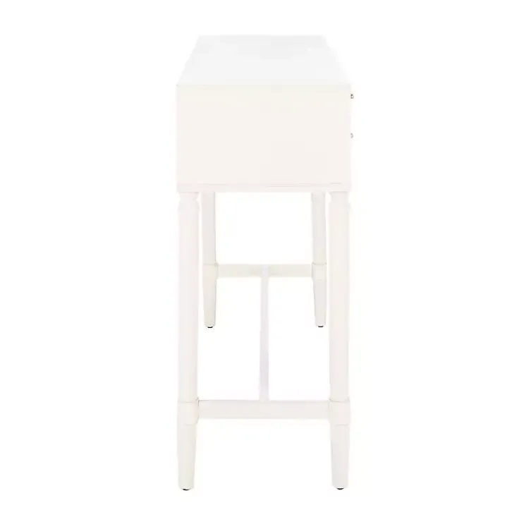 Entryway Furniture-Kirklands Home Sloane Four-Drawer Console Table White