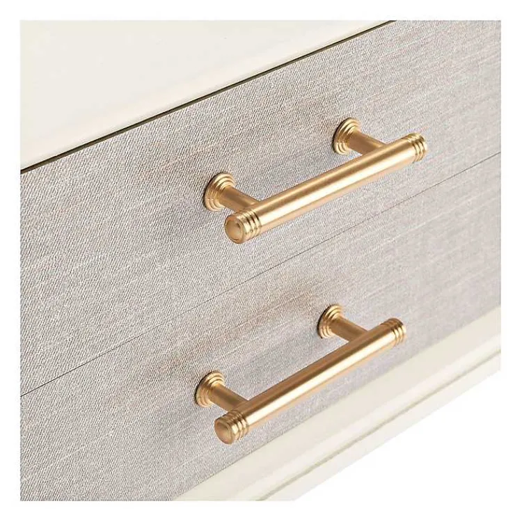 Entryway Furniture-Kirklands Home Sloane Four-Drawer Console Table White